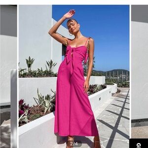 Commense Vibrant Pink Jumpsuit